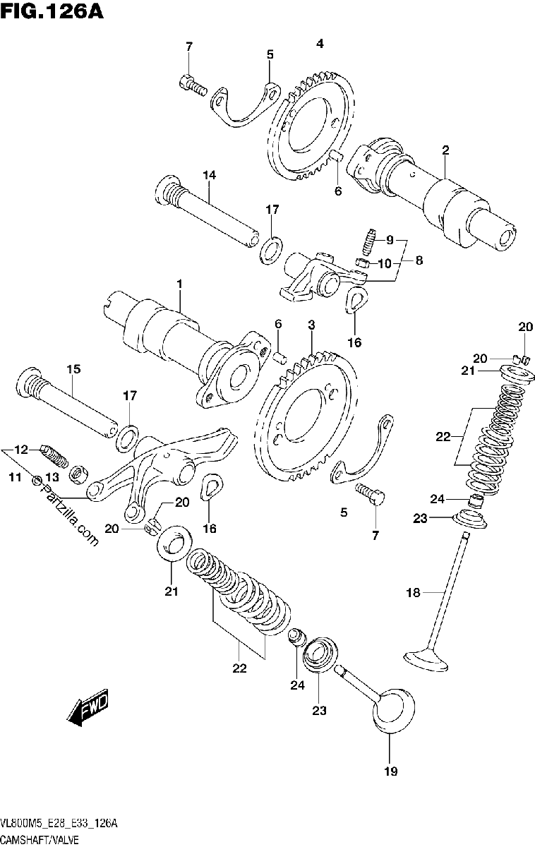 Diagrama de CAMSHAFT VALVE