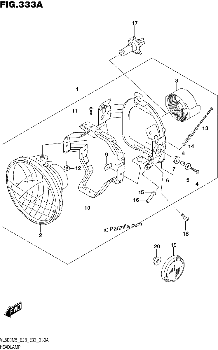 Diagrama de HEADLAMP