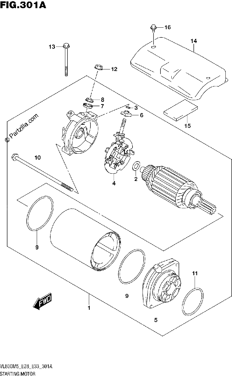 Diagrama de STARTING MOTOR