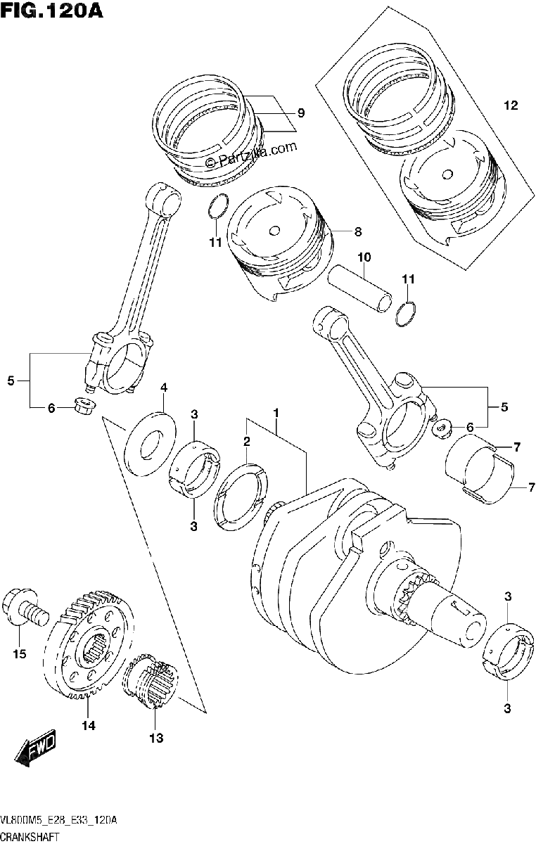 Diagrama de CRANKSHAFT