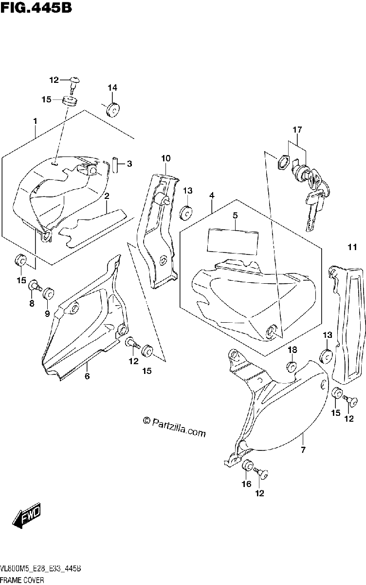 Diagrama de FRAME COVER VL800