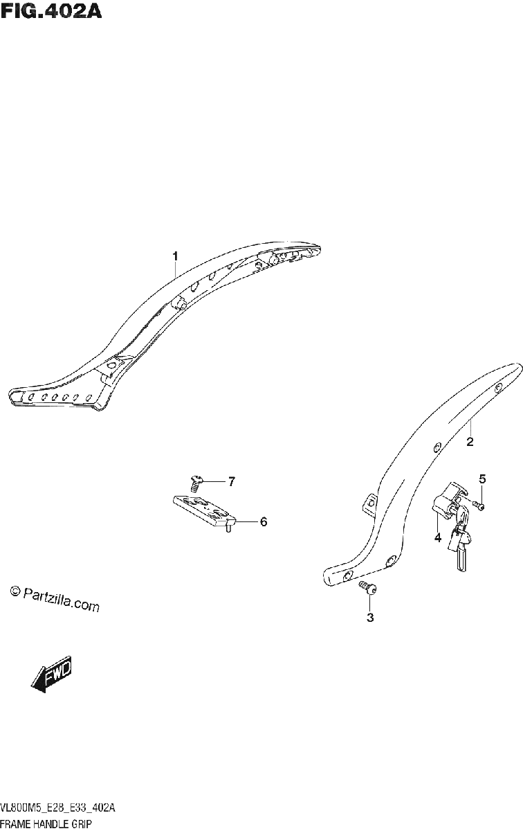 Diagrama de FRAME HANDLE GRIP
