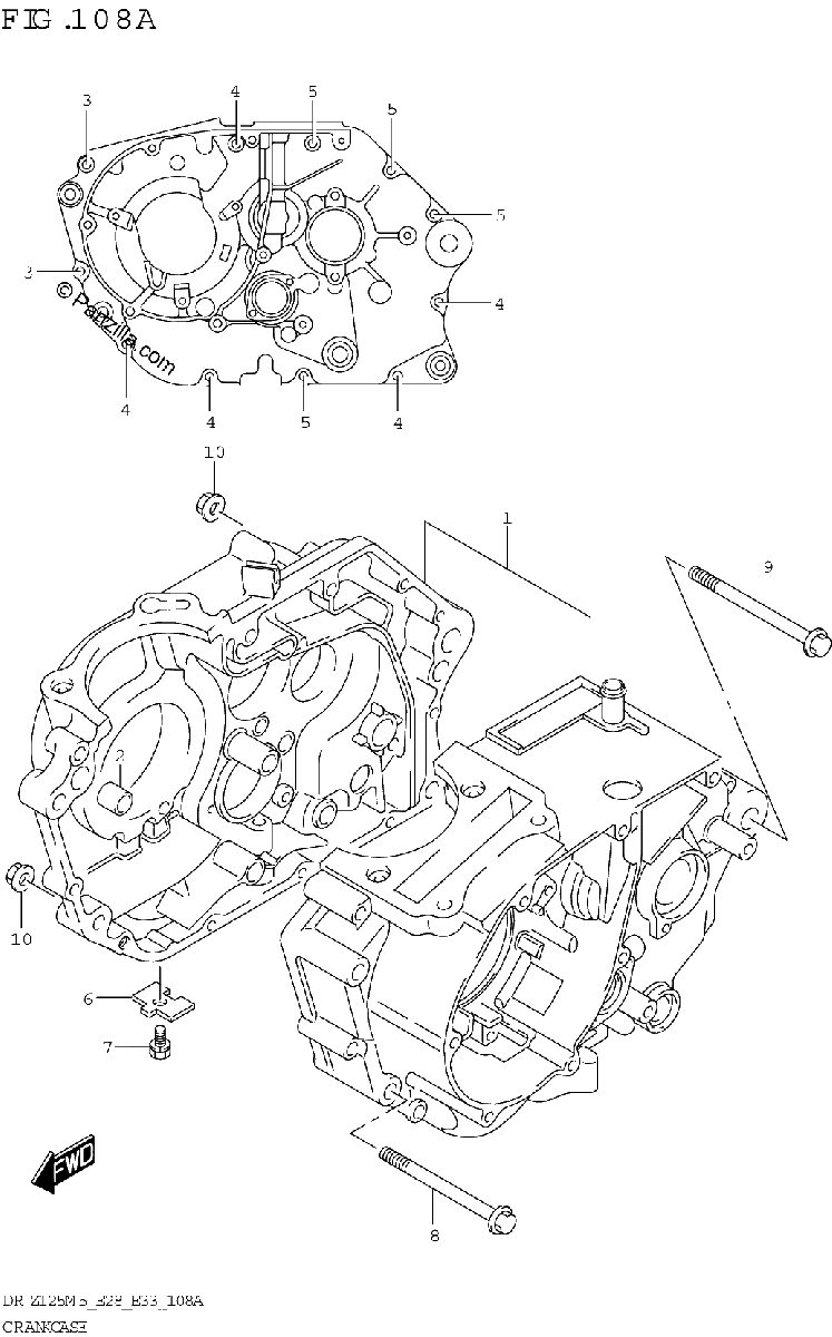 Diagrama de CRANKCASE