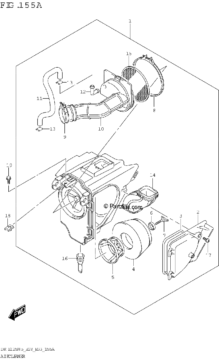 Diagrama de AIR CLEANER