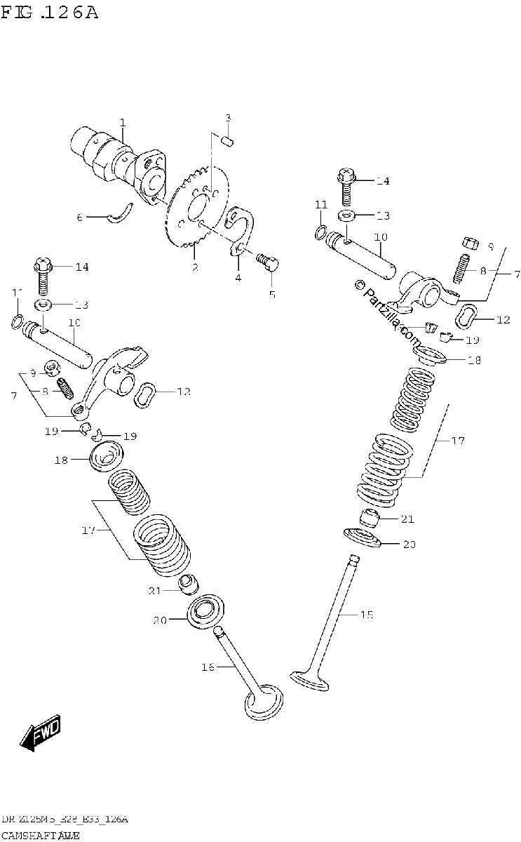 Diagrama de CAMSHAFT VALVE