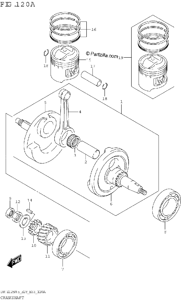 Diagrama de CRANKSHAFT