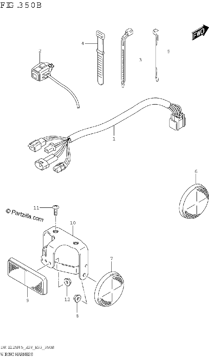 Diagrama de WIRING HARNESS E28