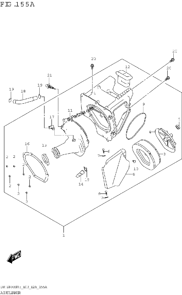 Diagrama de AIR CLEANER