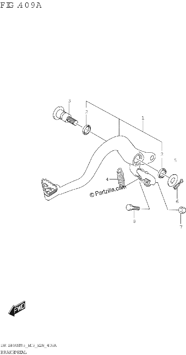 Diagrama de BRAKE PEDAL