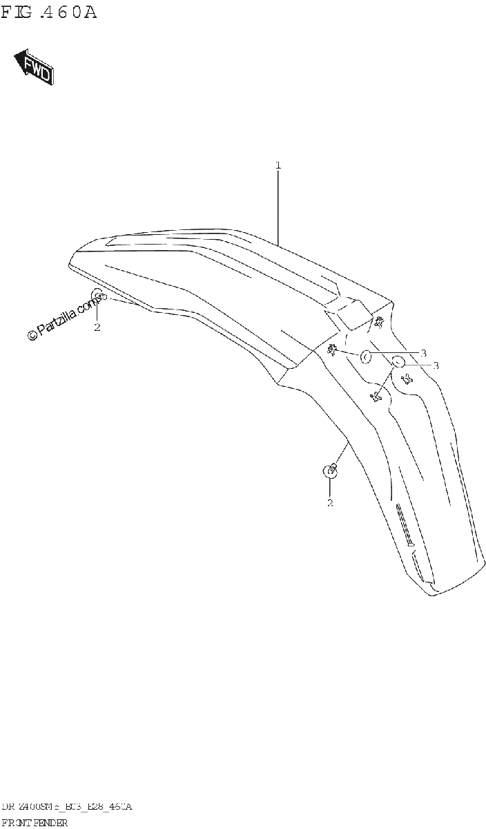 Diagrama de FRONT FENDER