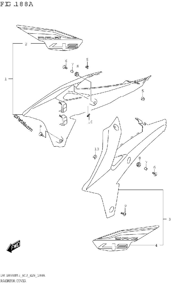 Diagrama de RADIATOR COVER