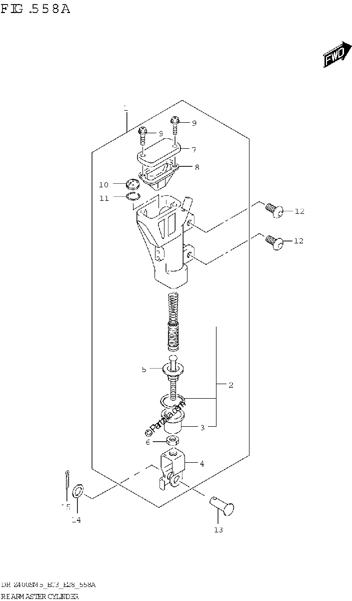 Diagrama de REAR MASTER CYLINDER