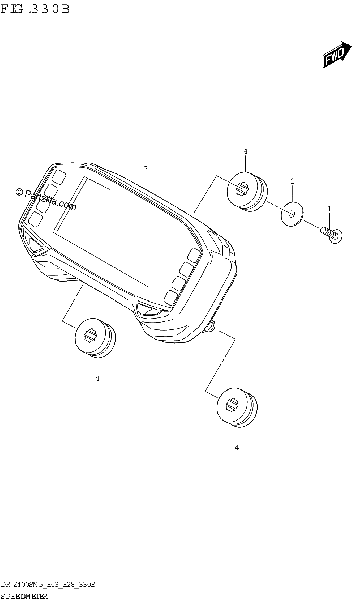 Diagrama de SPEEDOMETER E03 E33