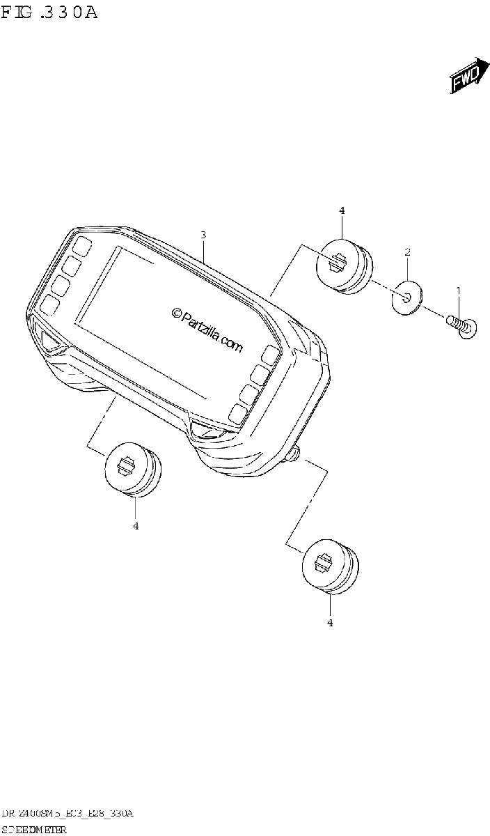 Diagrama de SPEEDOMETER E28