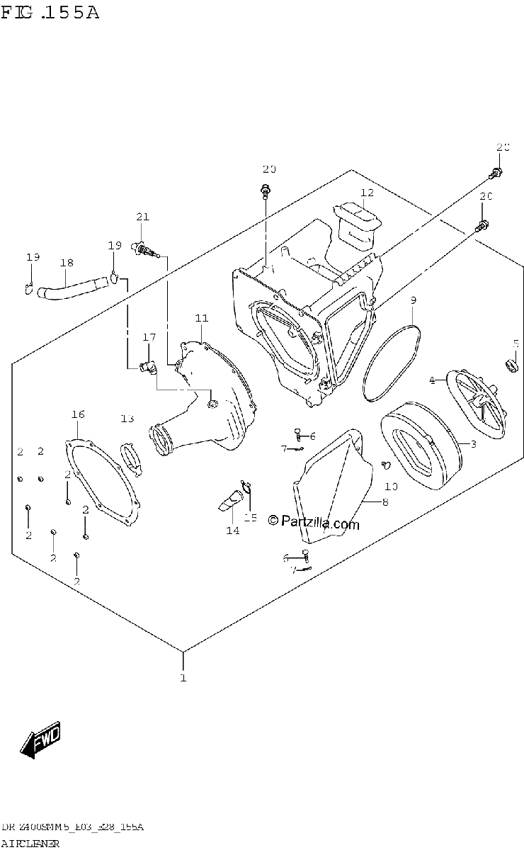 Diagrama de AIR CLEANER