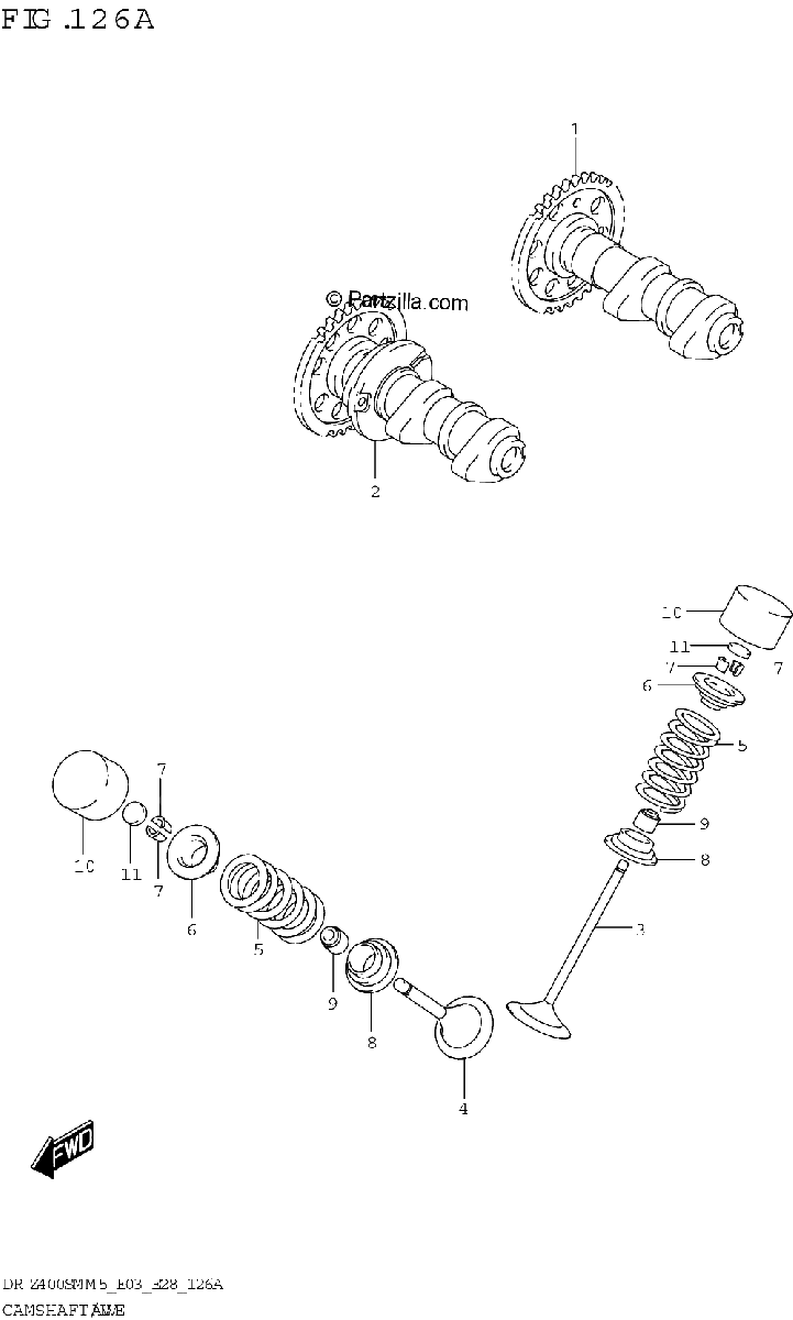 Diagrama de CAMSHAFT VALVE