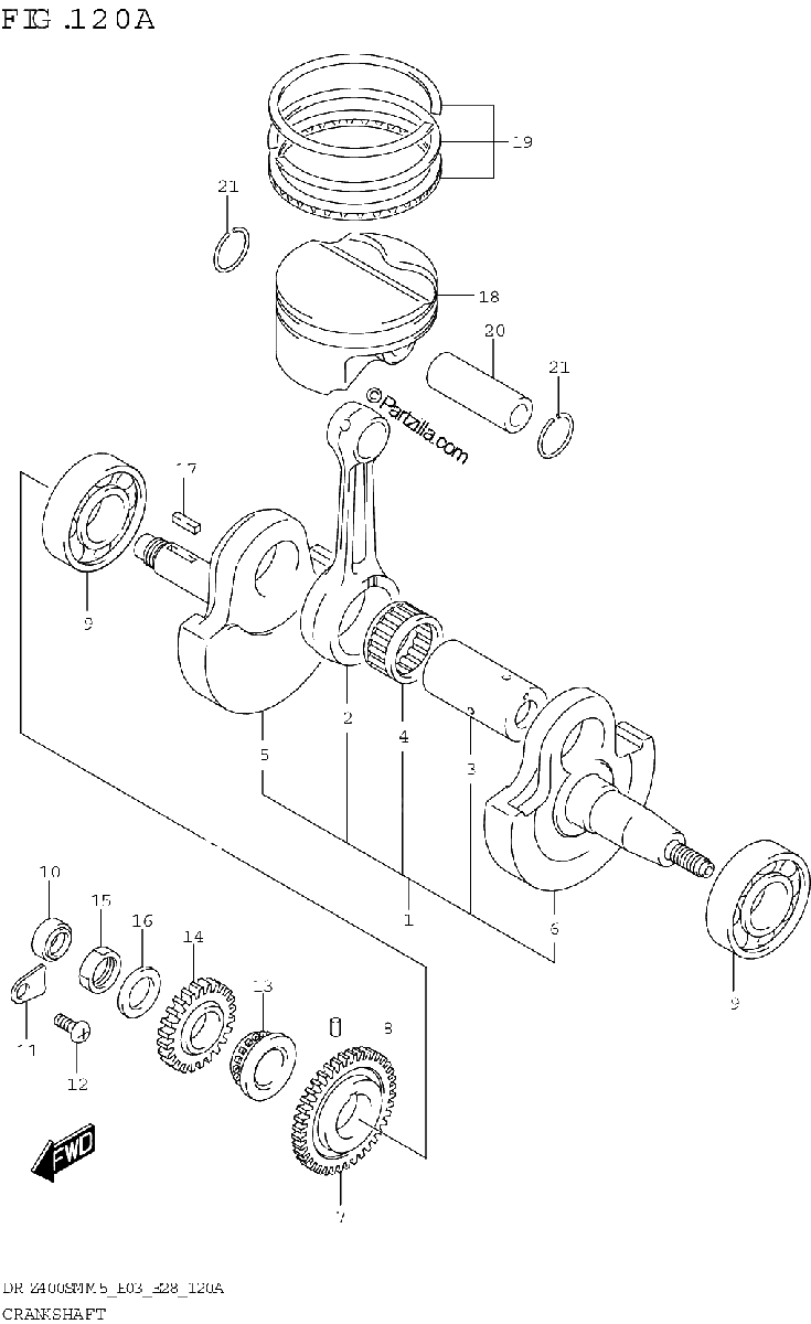 Diagrama de CRANKSHAFT