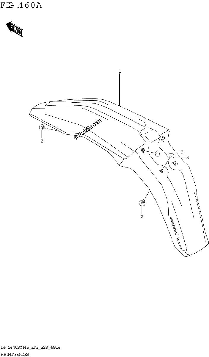 Diagrama de FRONT FENDER