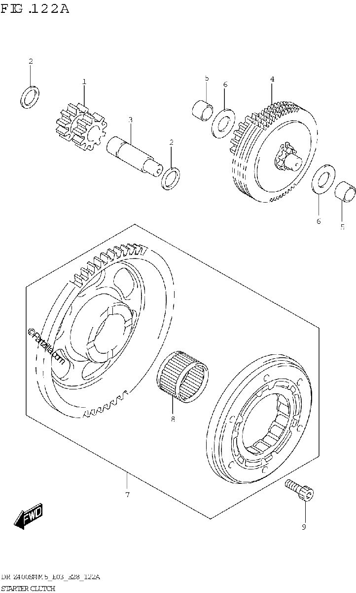 Diagrama de STARTER CLUTCH