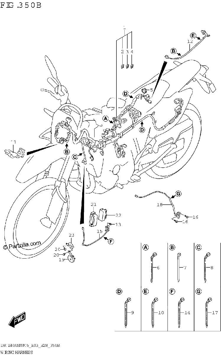 Diagrama de WIRING HARNESS E33