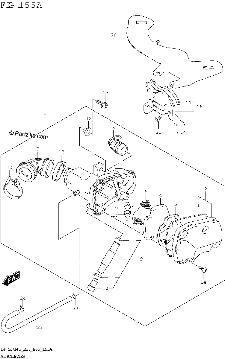 Diagrama de AIR CLEANER