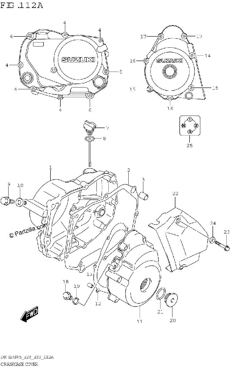 Diagrama de CRANKCASE COVER