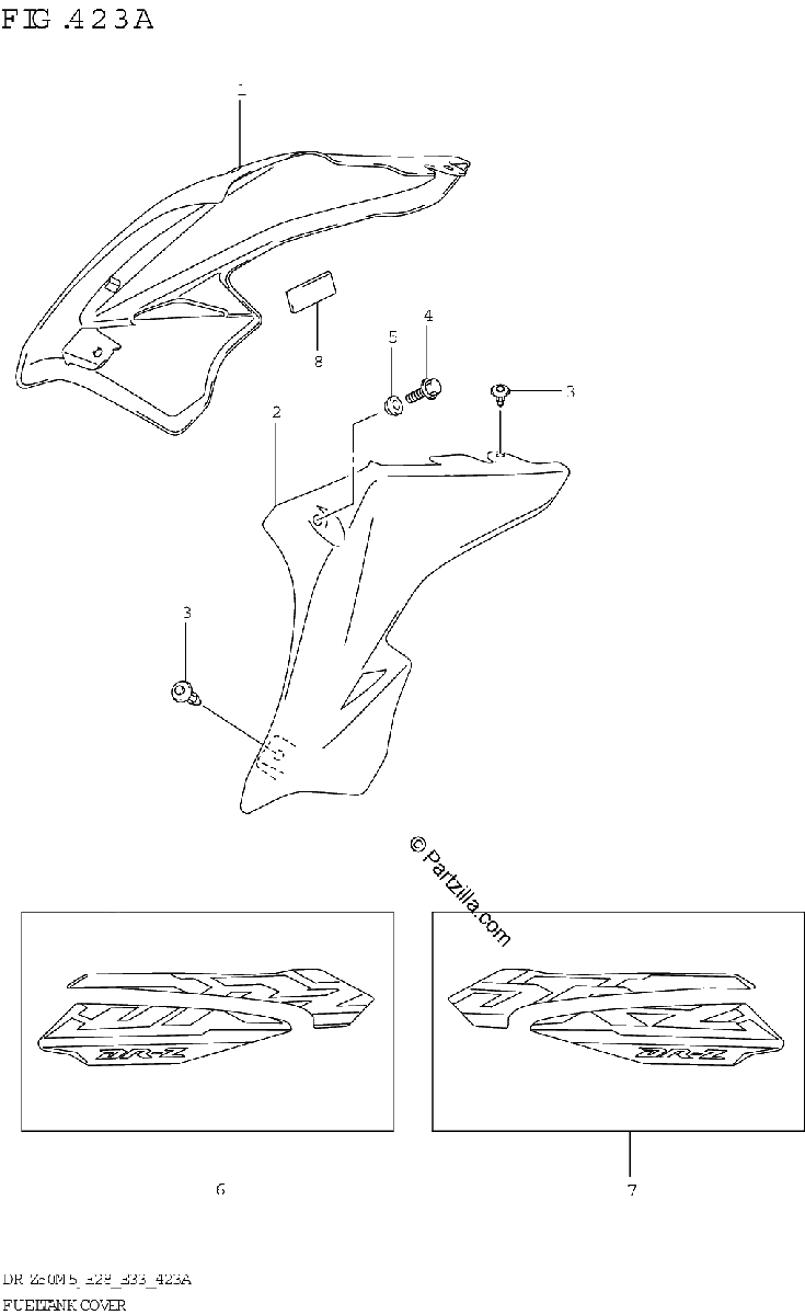 Diagrama de FUEL TANK COVER