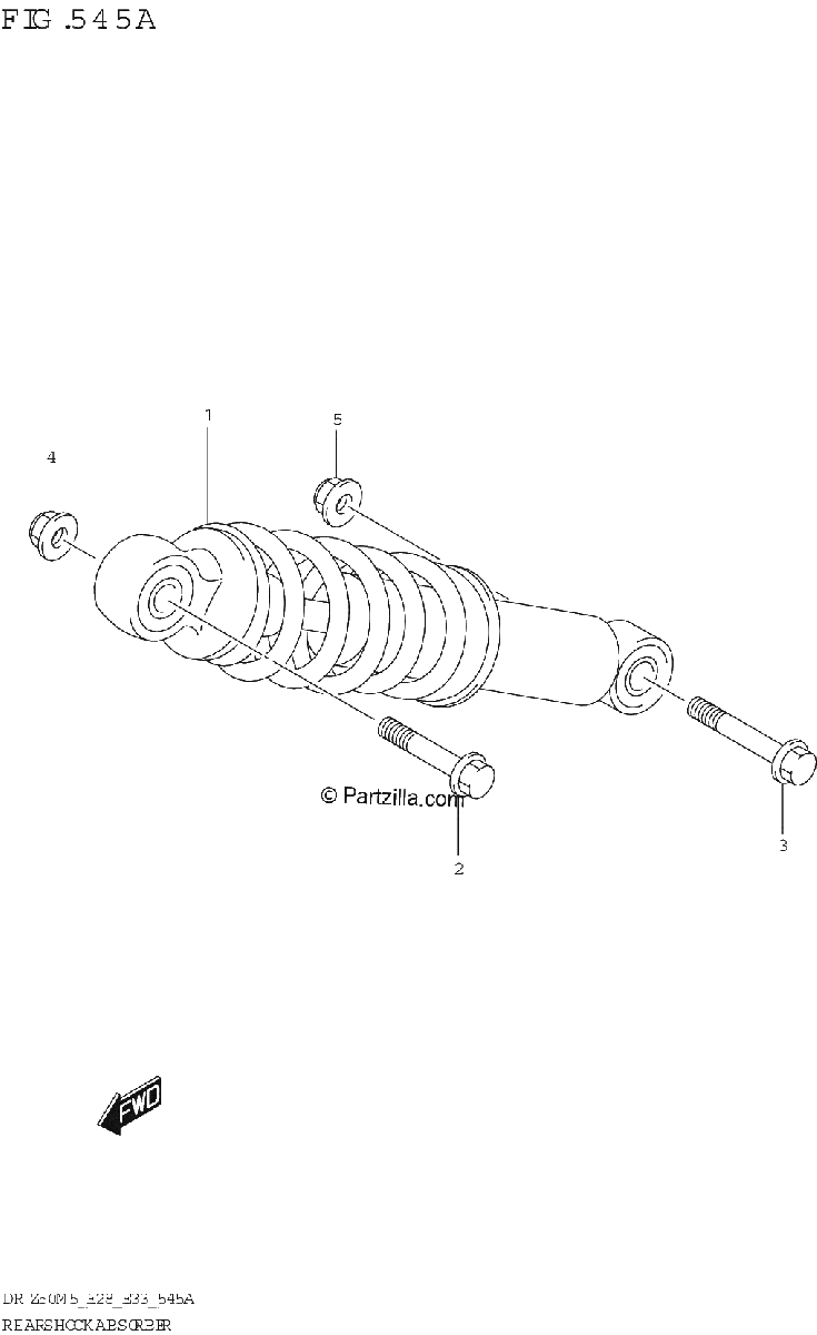 Diagrama de REAR SHOCK ABSORBER