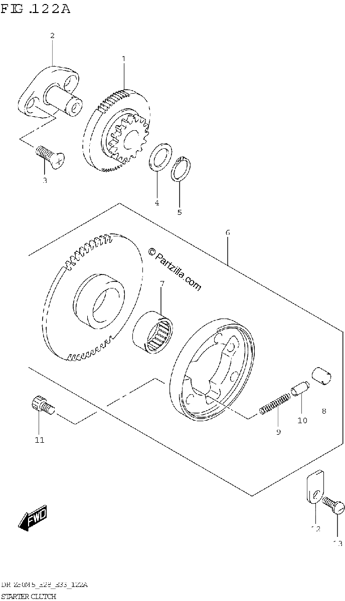Diagrama de STARTER CLUTCH
