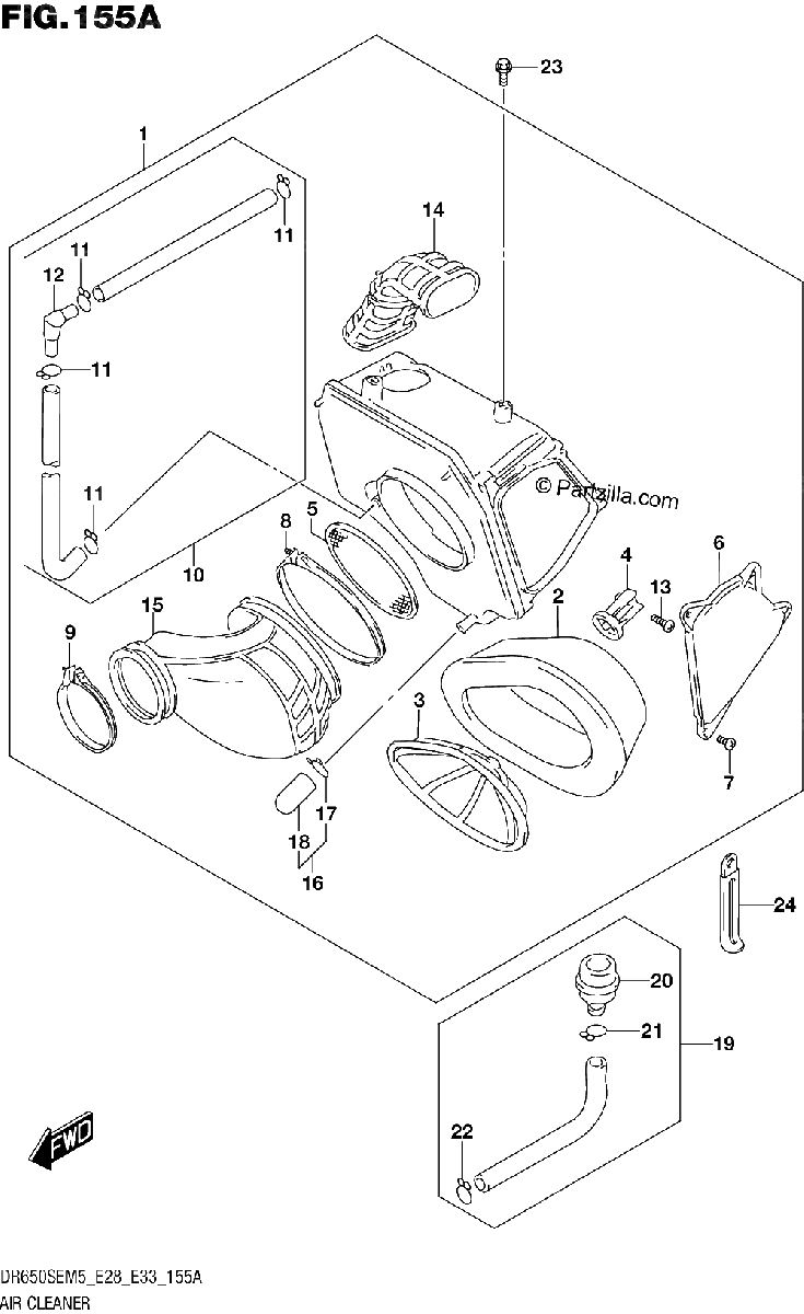 Diagrama de AIR CLEANER