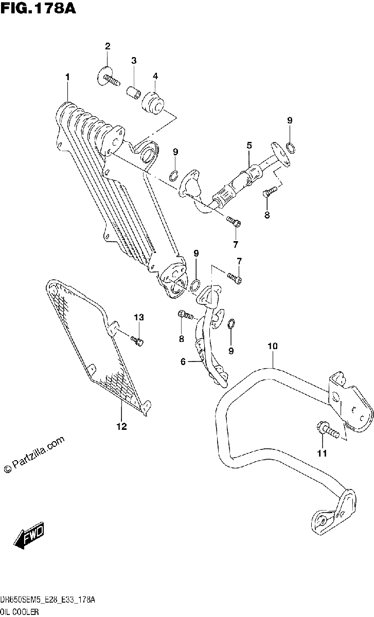 Diagrama de OIL COOLER