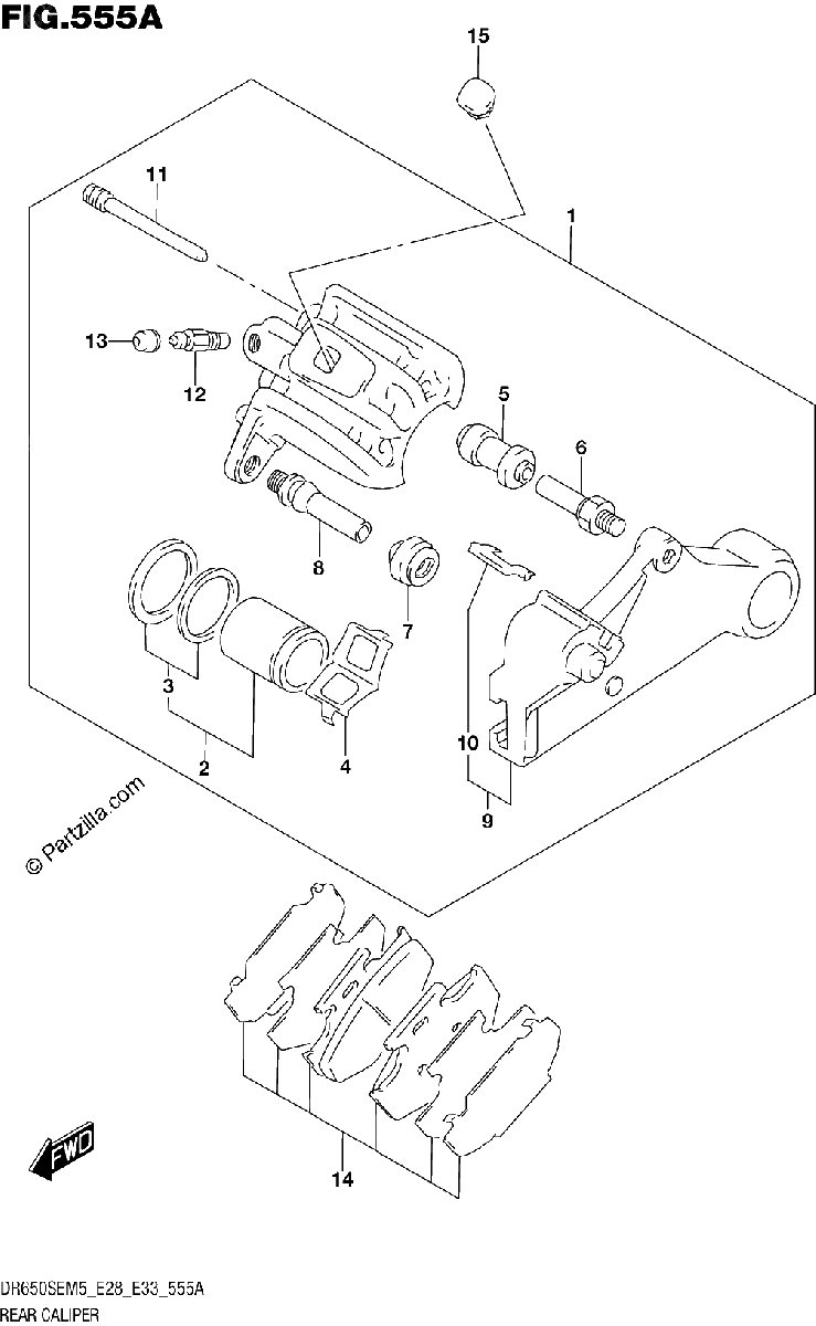 Diagrama de REAR CALIPER