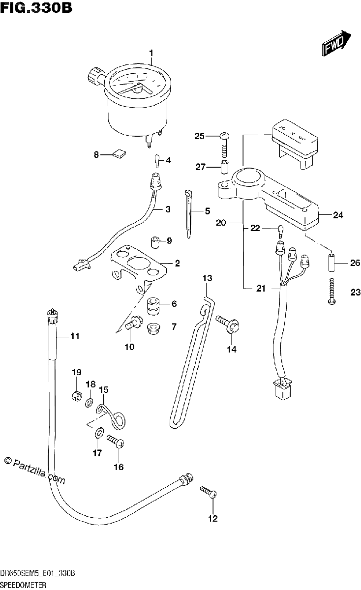 Diagrama de SPEEDOMETER E28