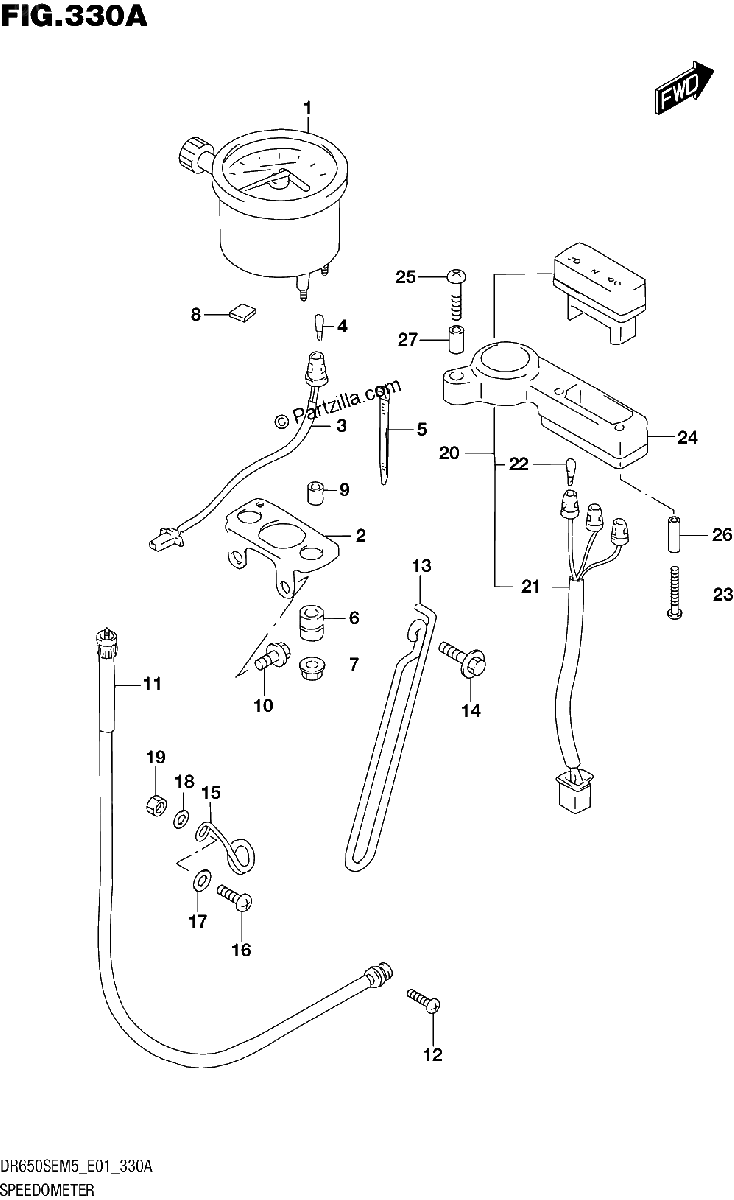 Diagrama de SPEEDOMETER E33