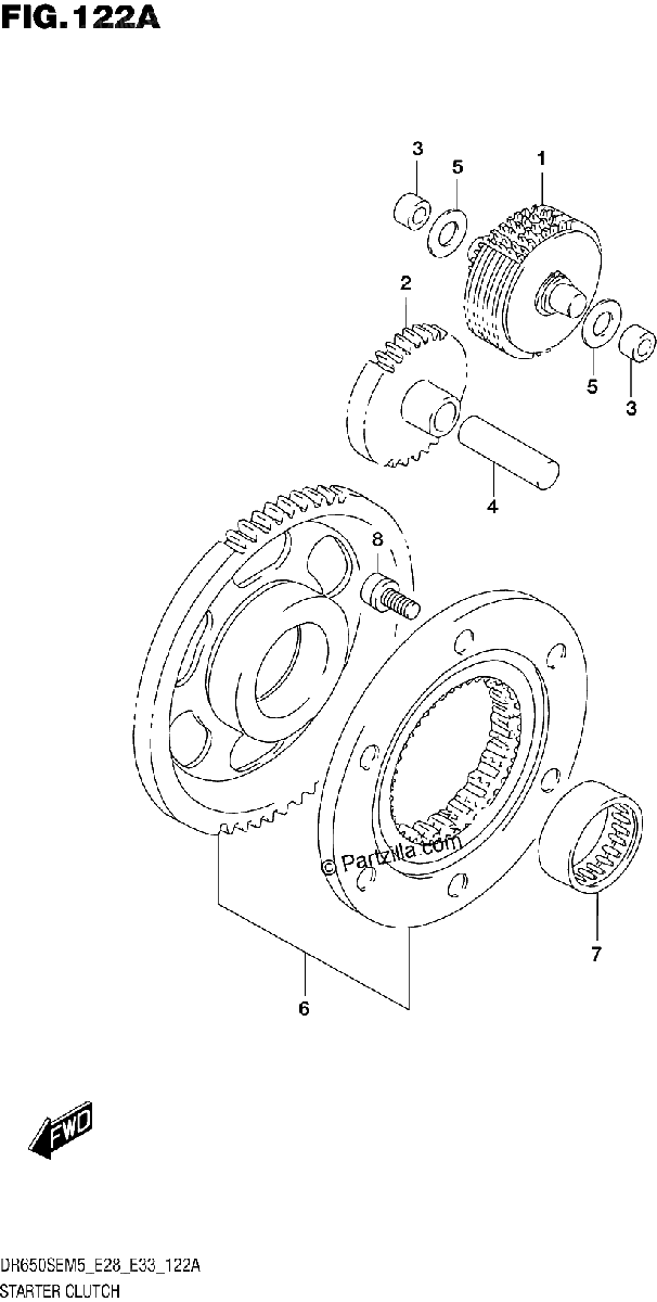 Diagrama de STARTER CLUTCH