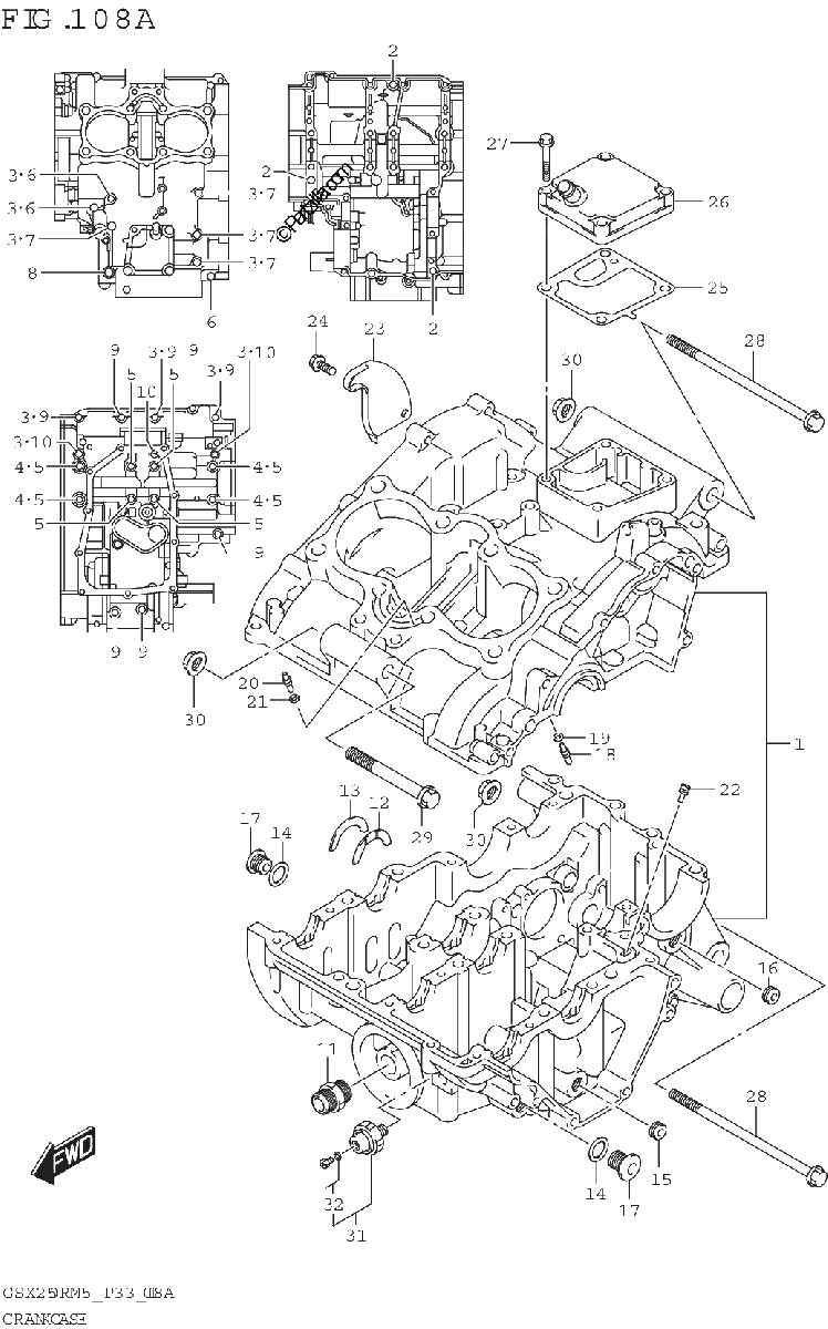 Diagrama de CRANKCASE