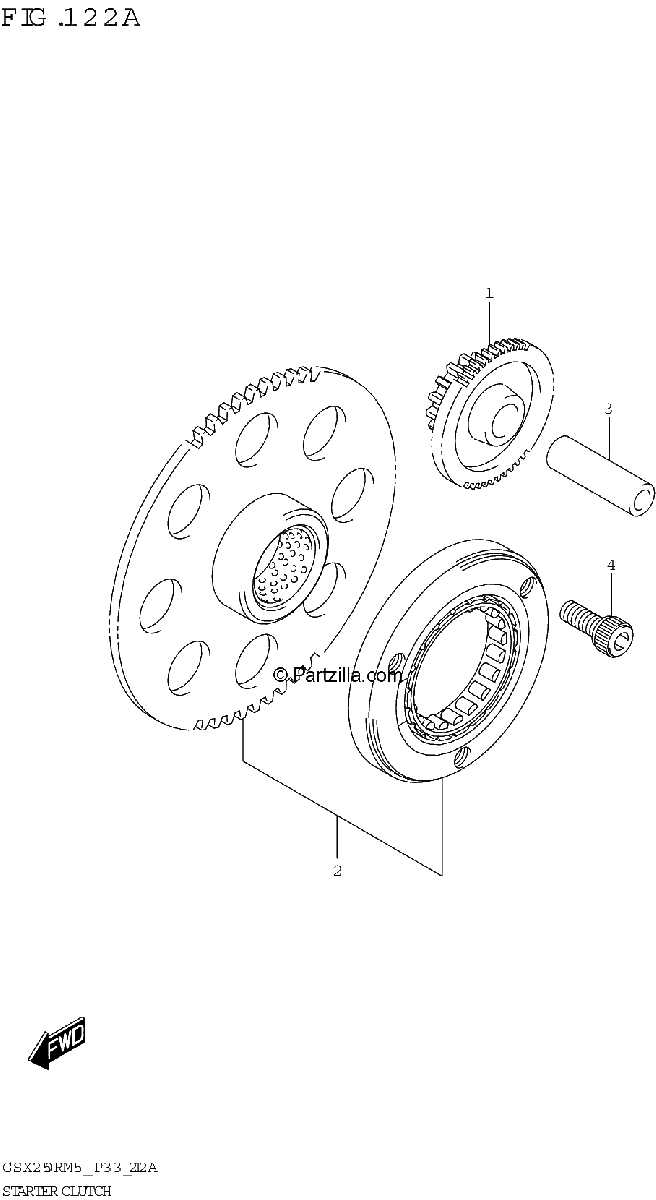 Diagrama de STARTER CLUTCH