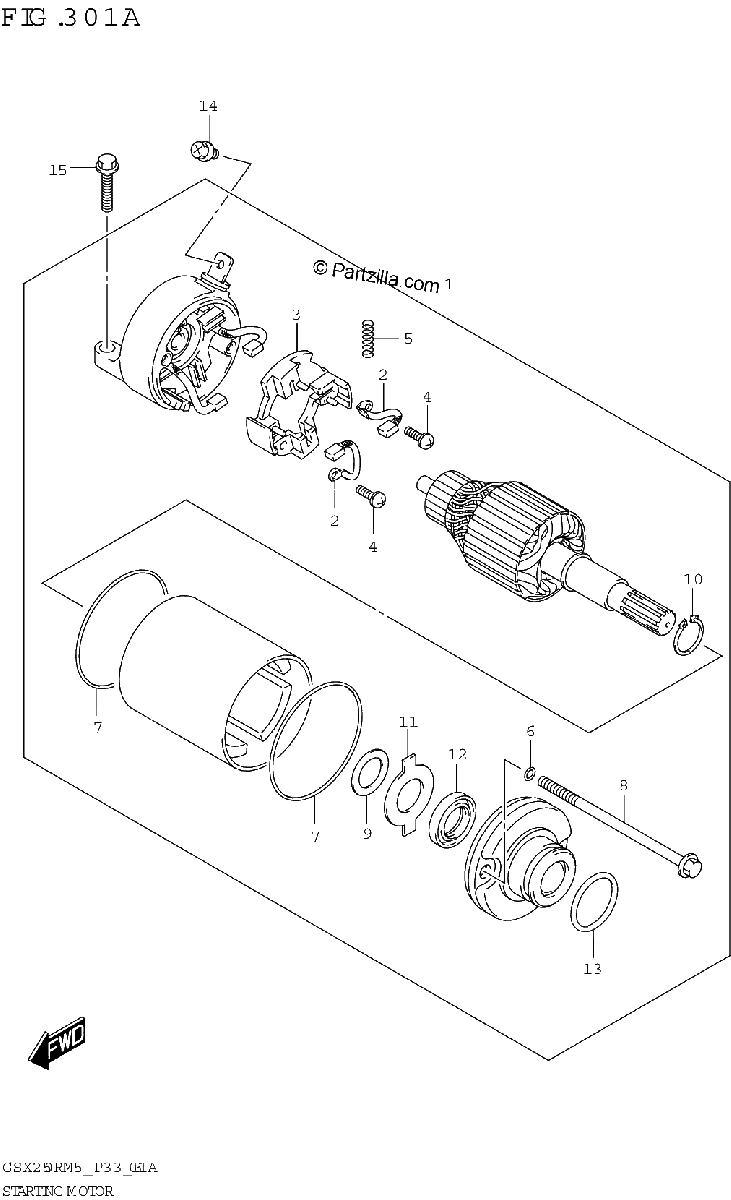 Diagrama de STARTING MOTOR