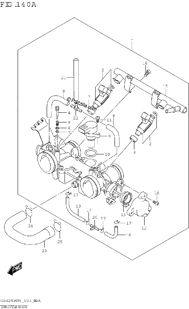 Diagrama de THROTTLE BODY