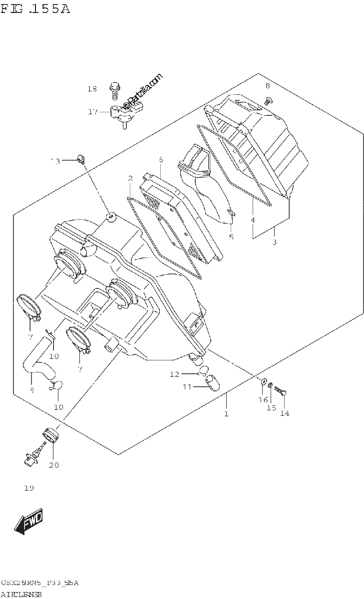 Diagrama de AIR CLEANER