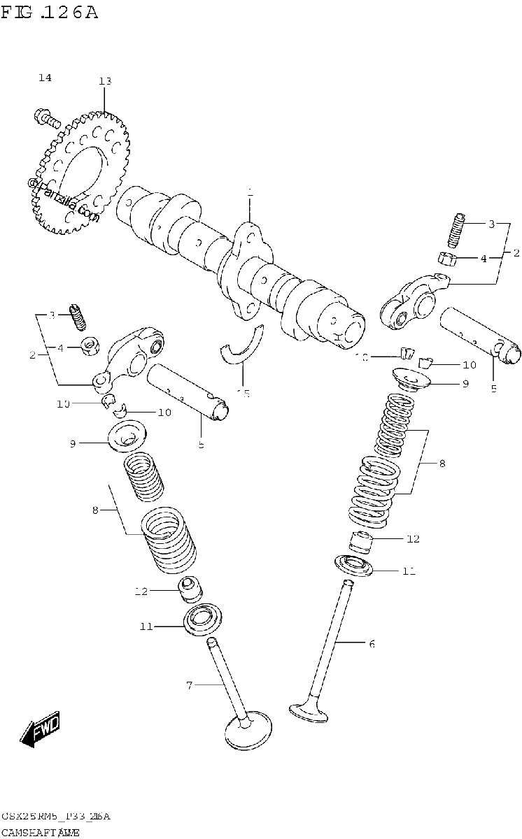 Diagrama de CAMSHAFT VALVE