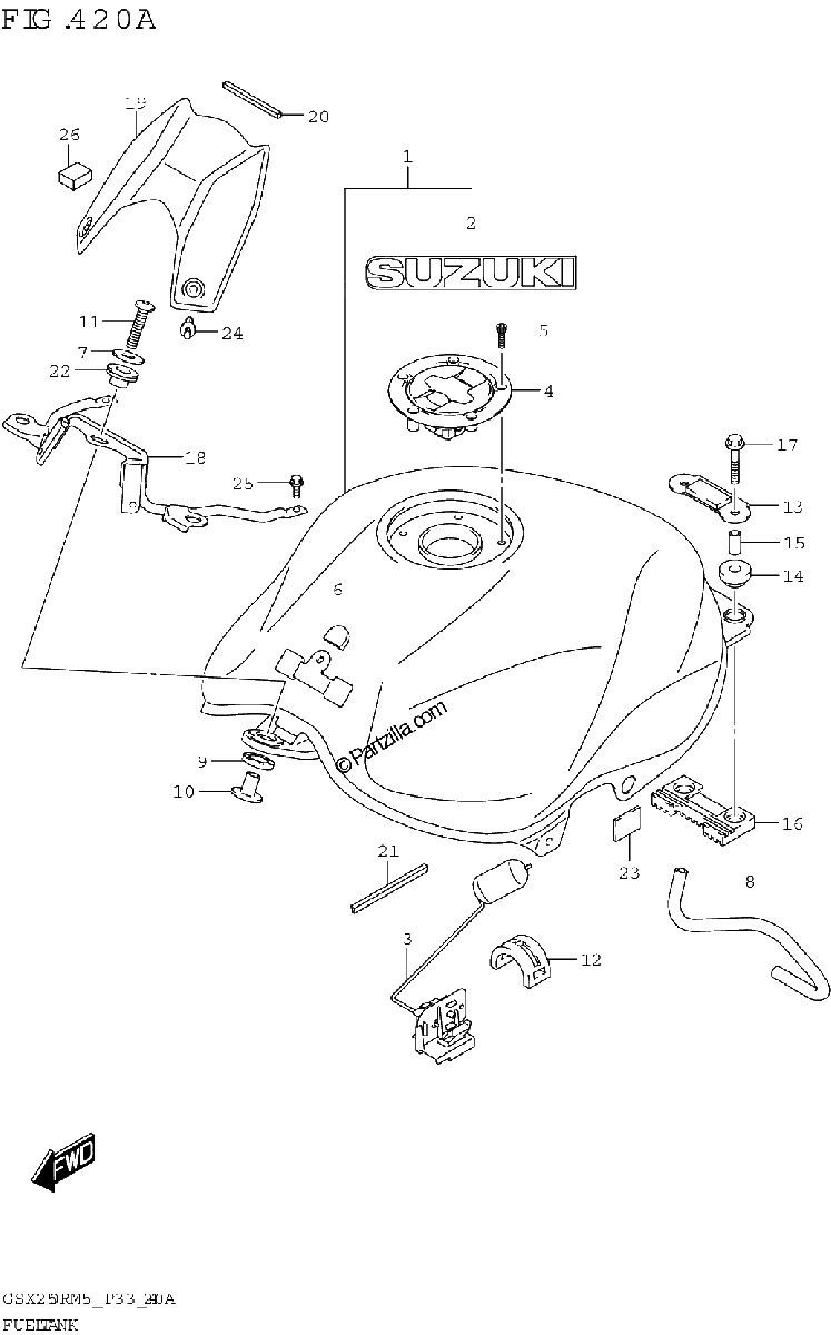 Diagrama de FUEL TANK