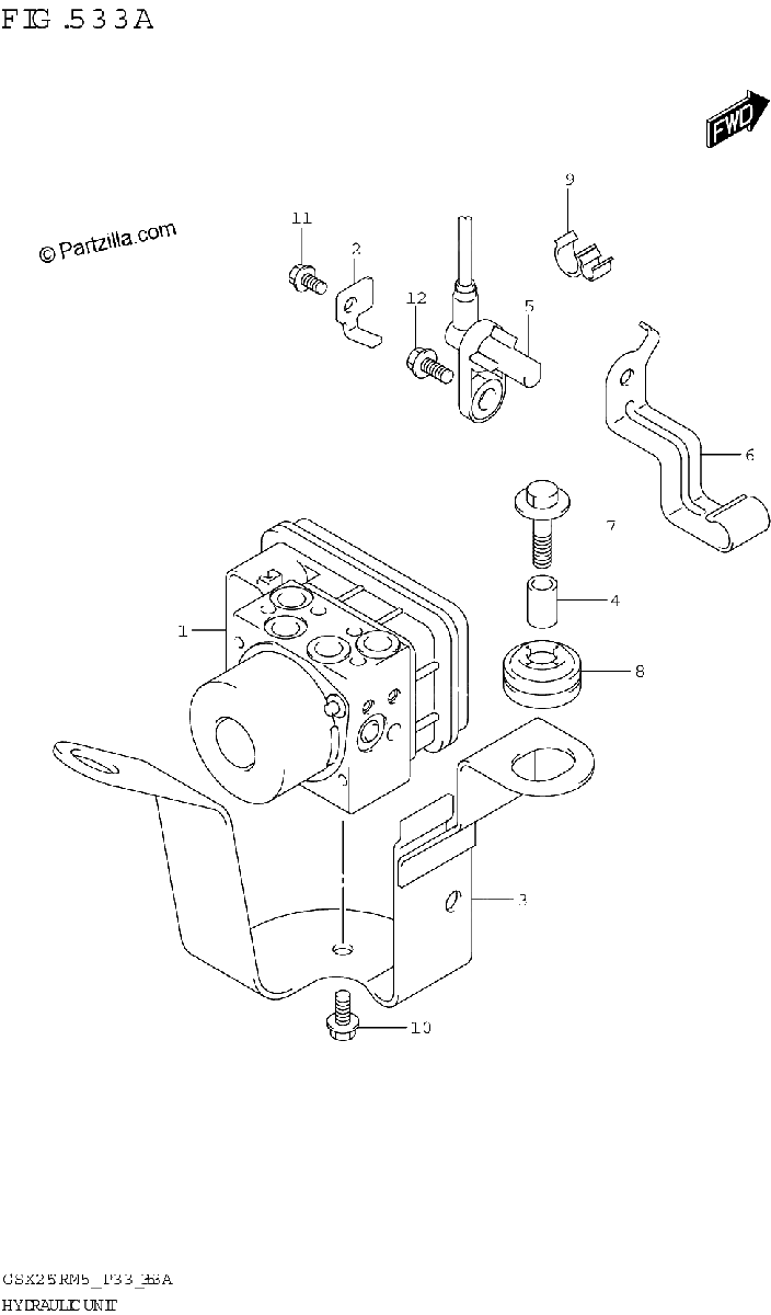 Diagrama de HYDRAULIC UNIT