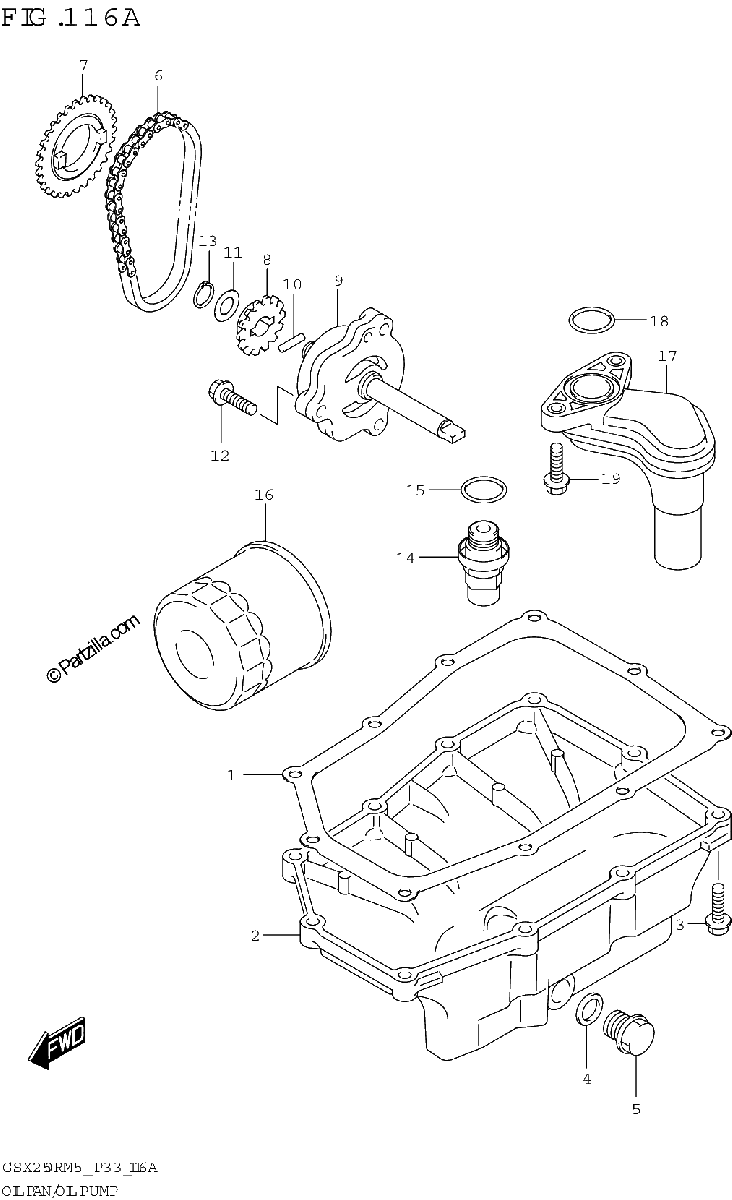 Diagrama de OIL PAN OIL PUMP
