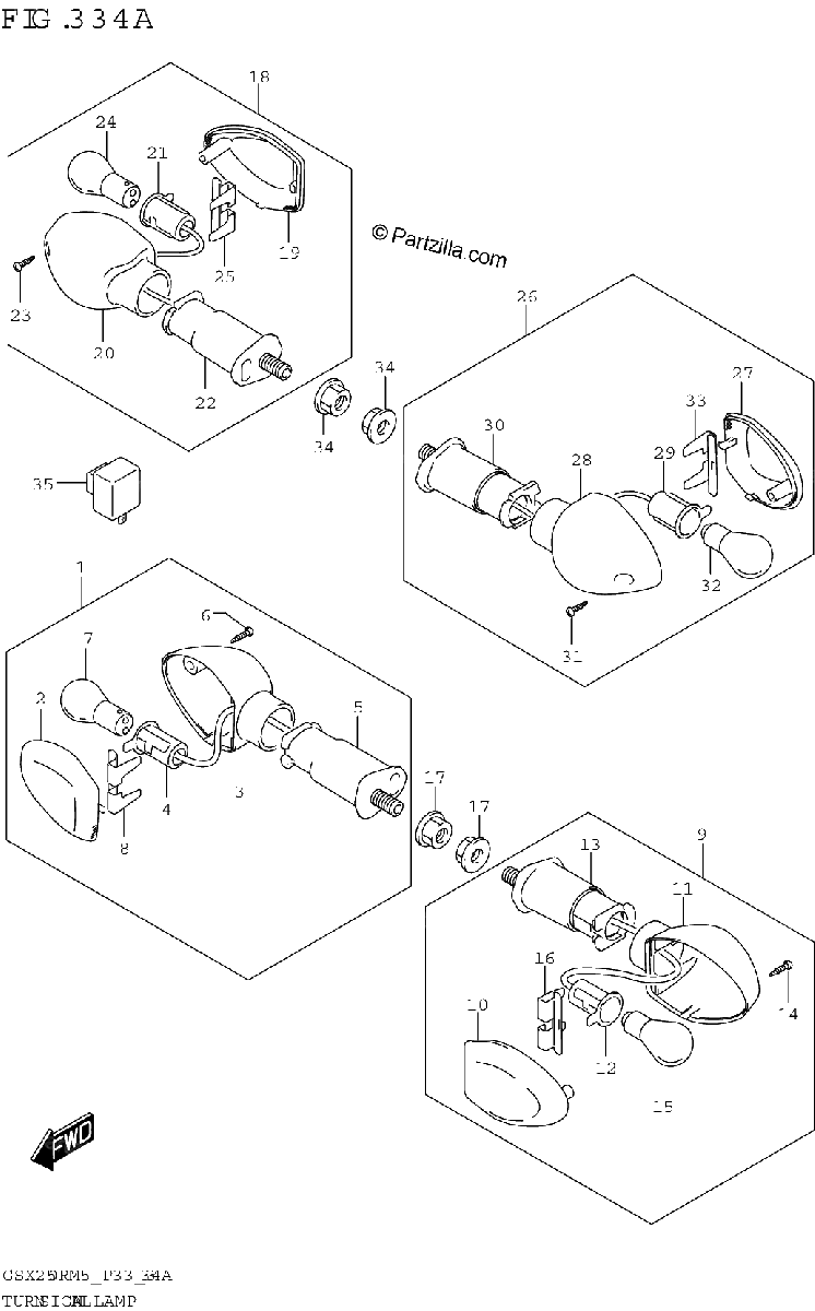 Diagrama de TURNSIGNAL LAMP