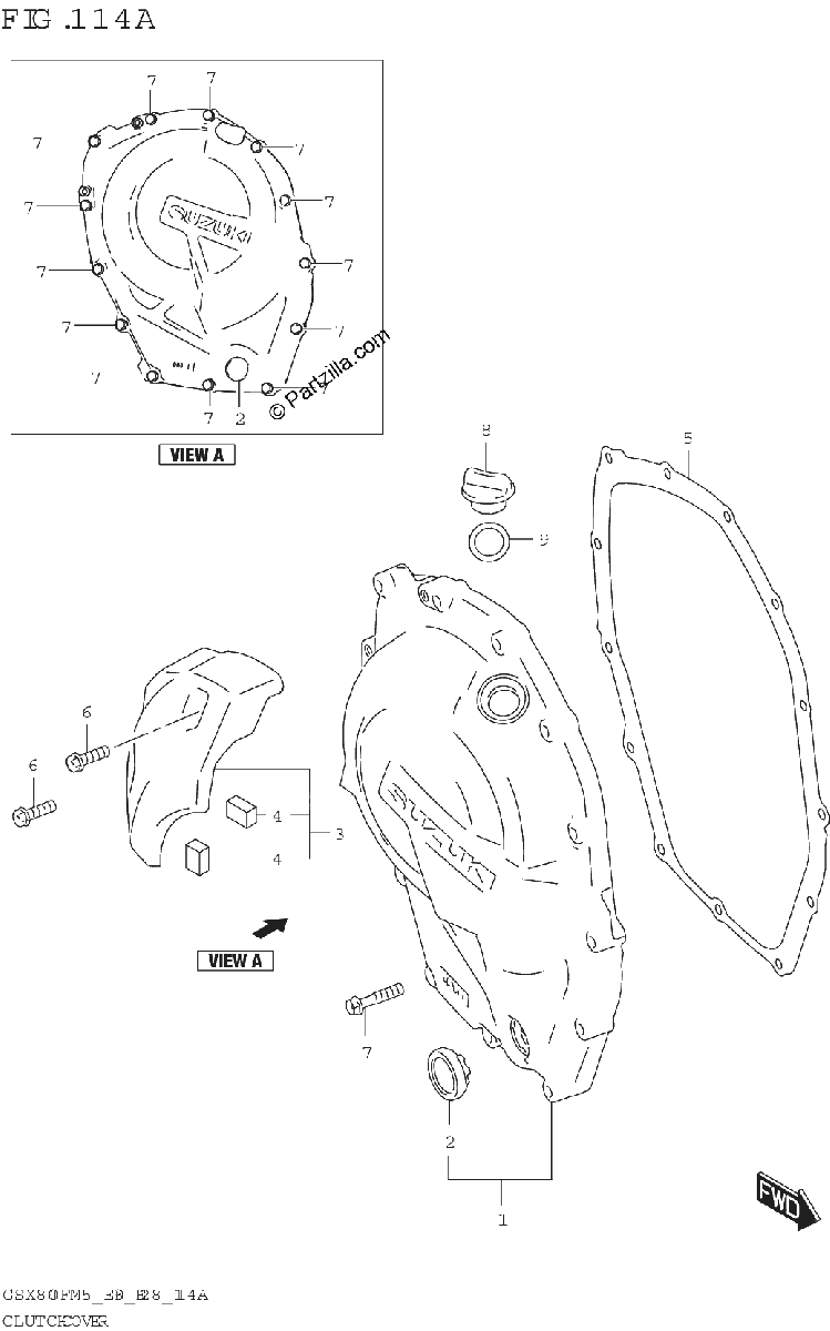 Diagrama de CLUTCH COVER