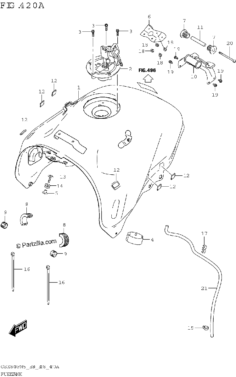 Diagrama de FUEL TANK