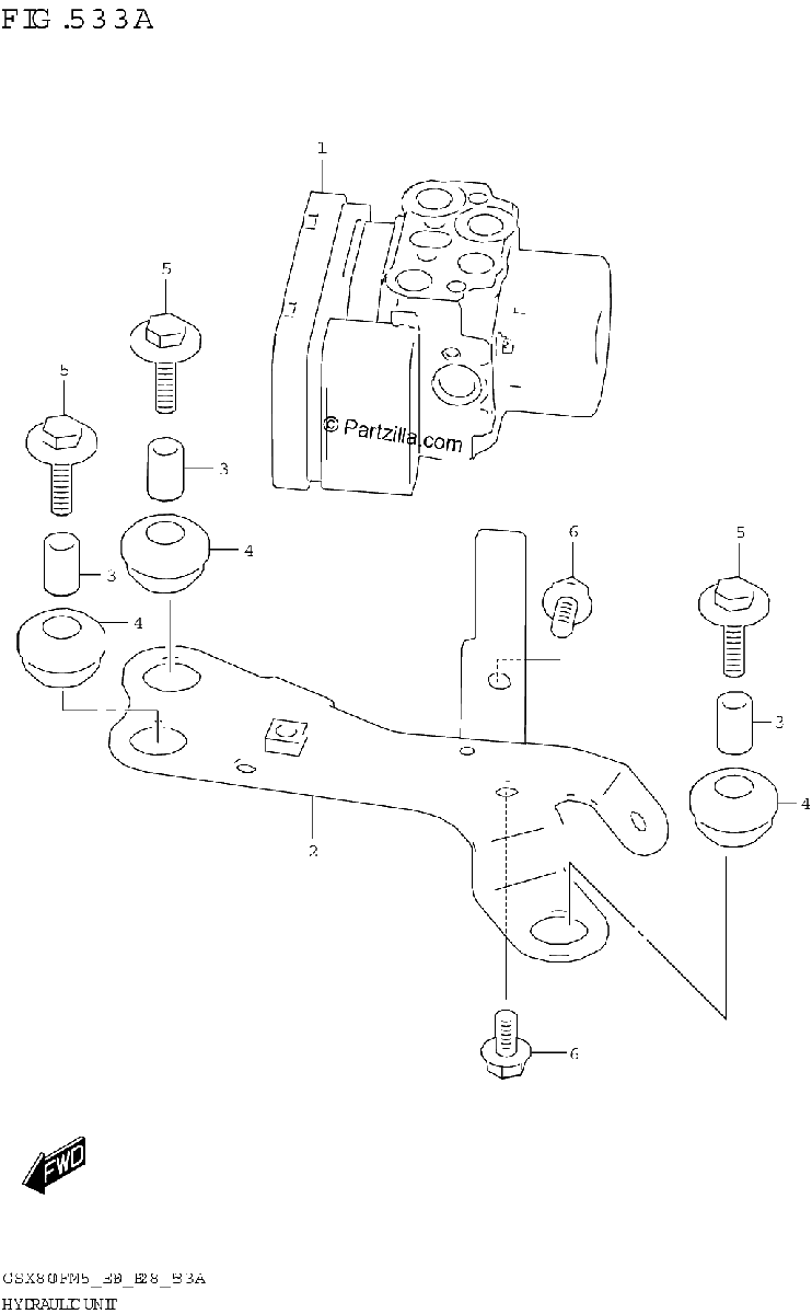 Diagrama de HYDRAULIC UNIT