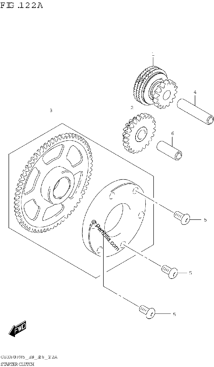 Diagrama de STARTER CLUTCH