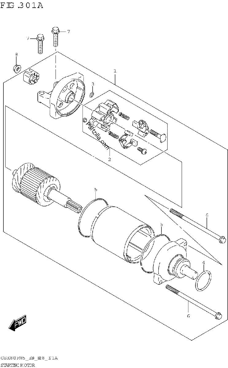 Diagrama de STARTING MOTOR
